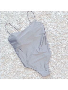 Nwt Sand & Shore silver swimming suit One Piece